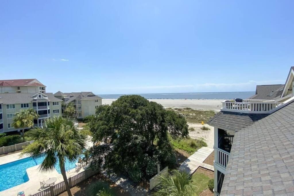 Port O' Call C302 - Iop Island Retreat! Treetop Oceanview! Isle of Palms Bagian luar foto